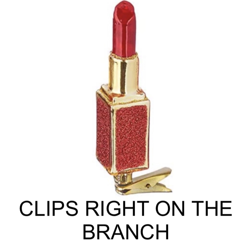 Christmas Ornament 🎄 LIPSTICK 💄 ORNAMENT New - Picture 4 of 5